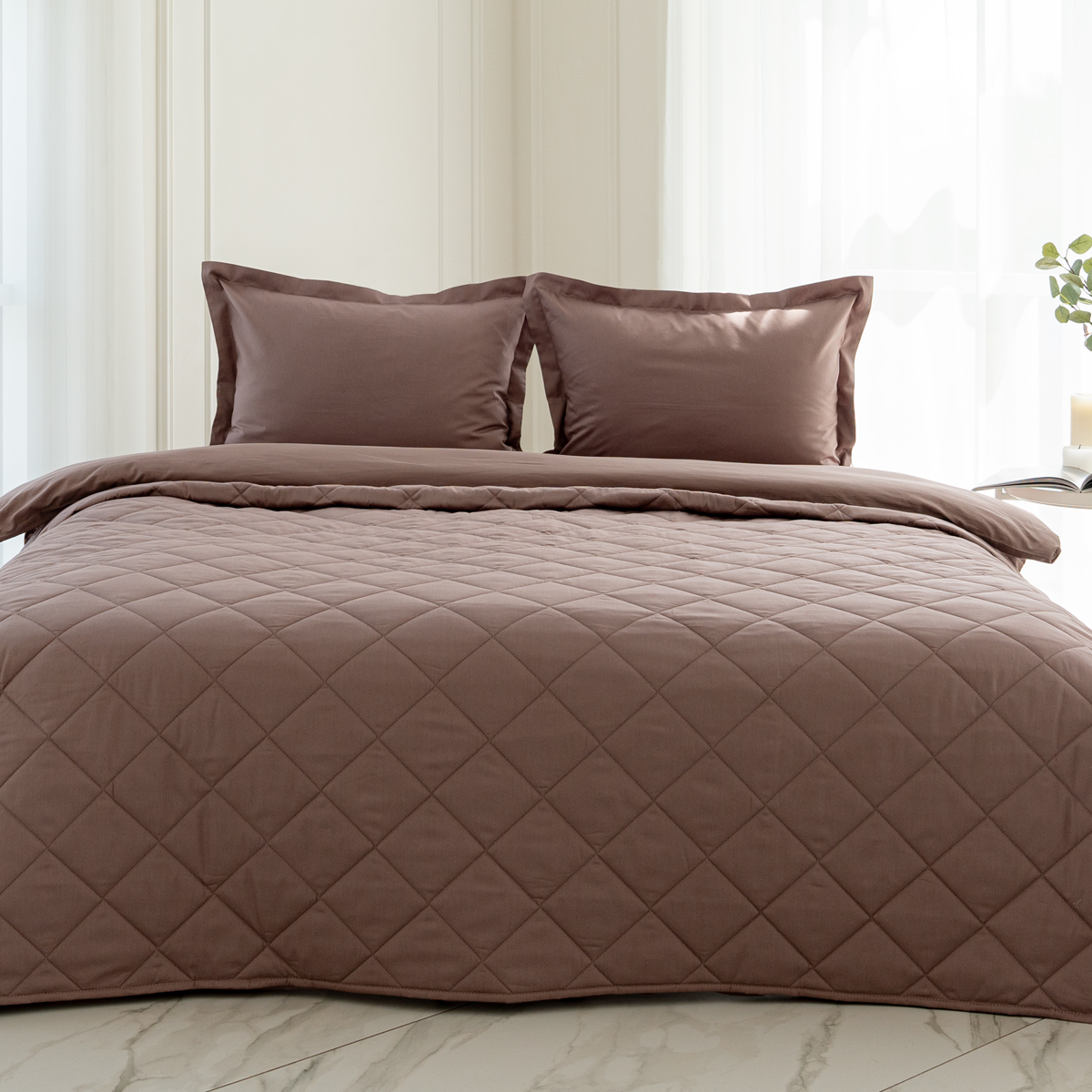 Покрывало хлопковое | ПОКРЫВАЛО ХЛОПКОВОЕ ОДНОТОННОЕ ШОКОЛАД