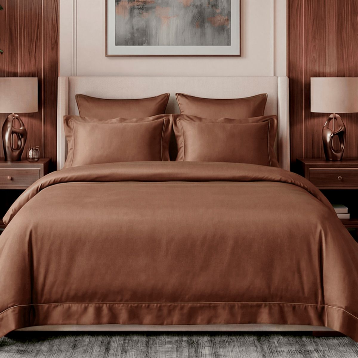 Постельное бельё Мако-сатин | ПОСТЕЛЬНОЕ БЕЛЬЁ МАКО-САТИН "КЛАССИКА" ШАФРАН