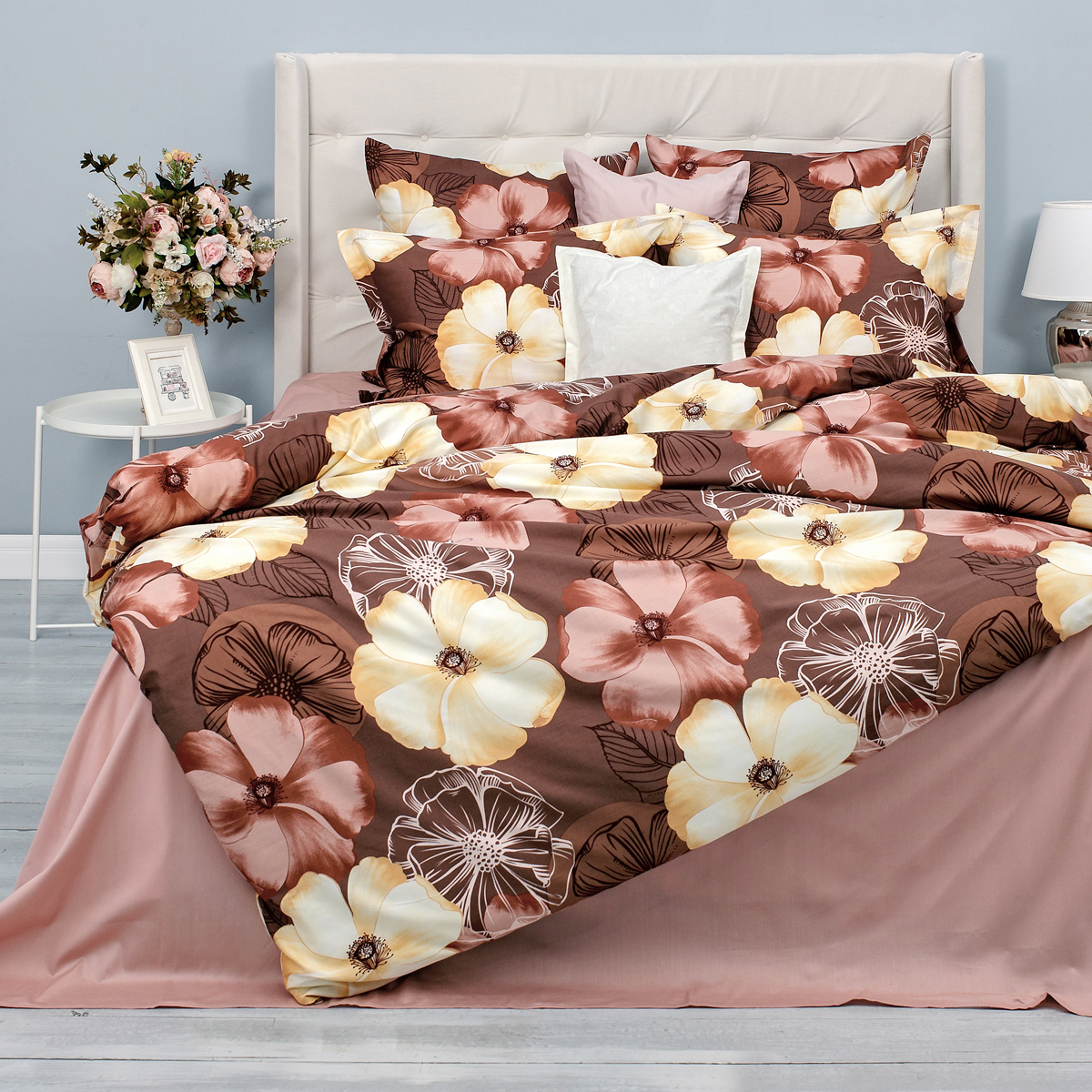 Постельное бельё Cатин | Floriana