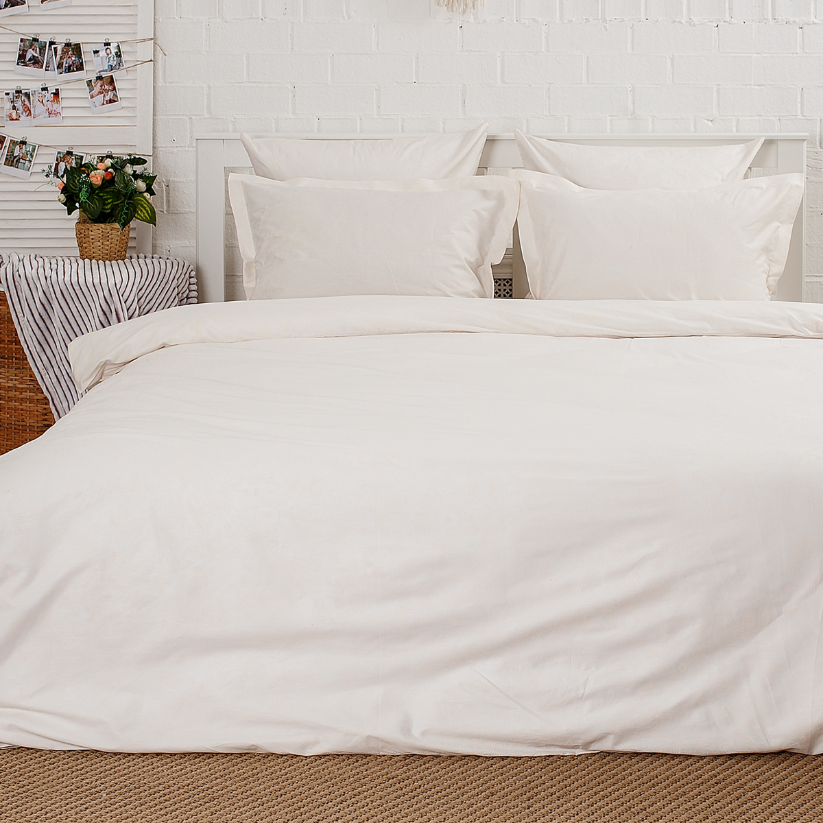 Постельное бельё Cатин |  Постельное бельё Сатин АЙВОРИ (PAISLEY)