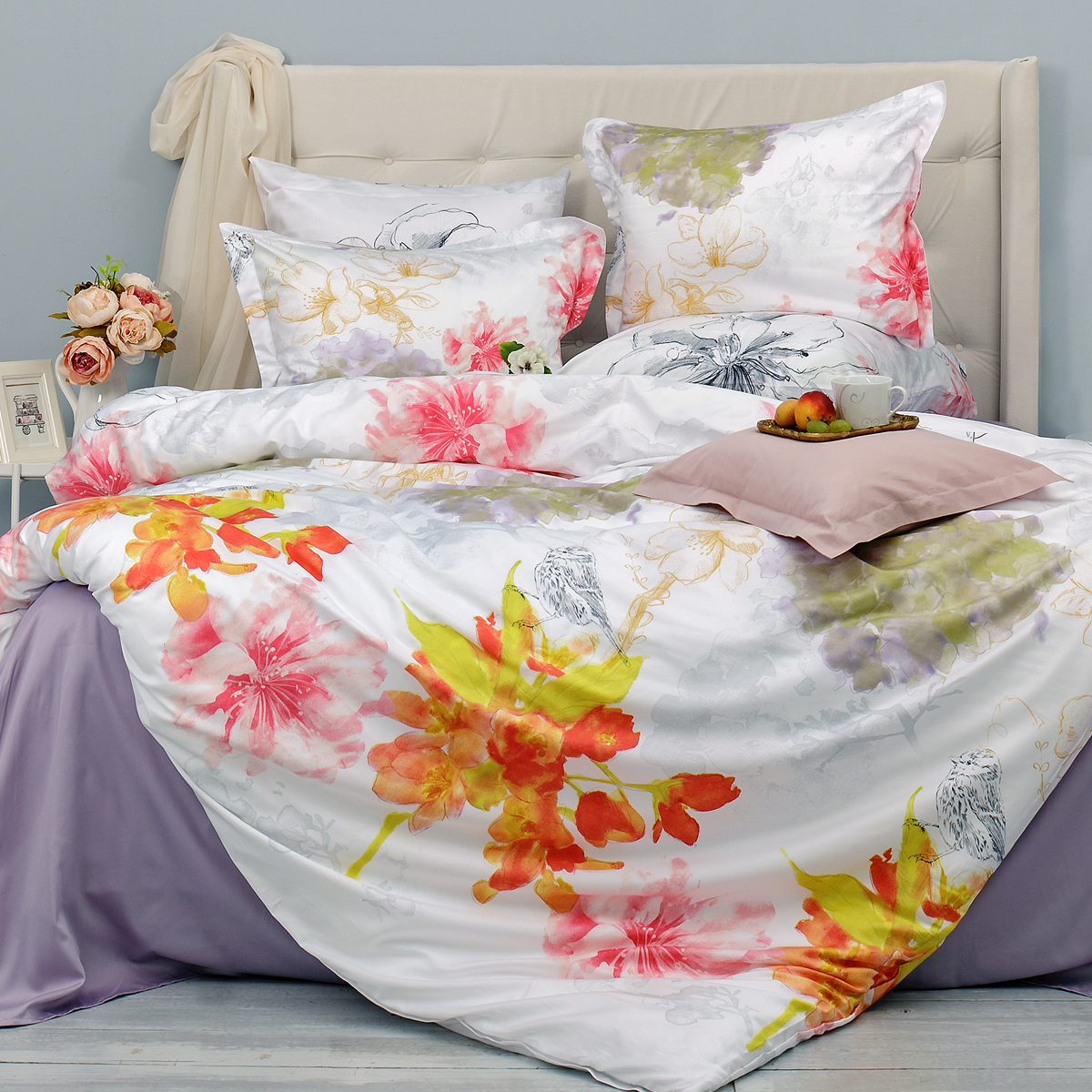 Постельное бельё Мако-сатин | ПОСТЕЛЬНОЕ БЕЛЬЁ МАКО-САТИН AMORE