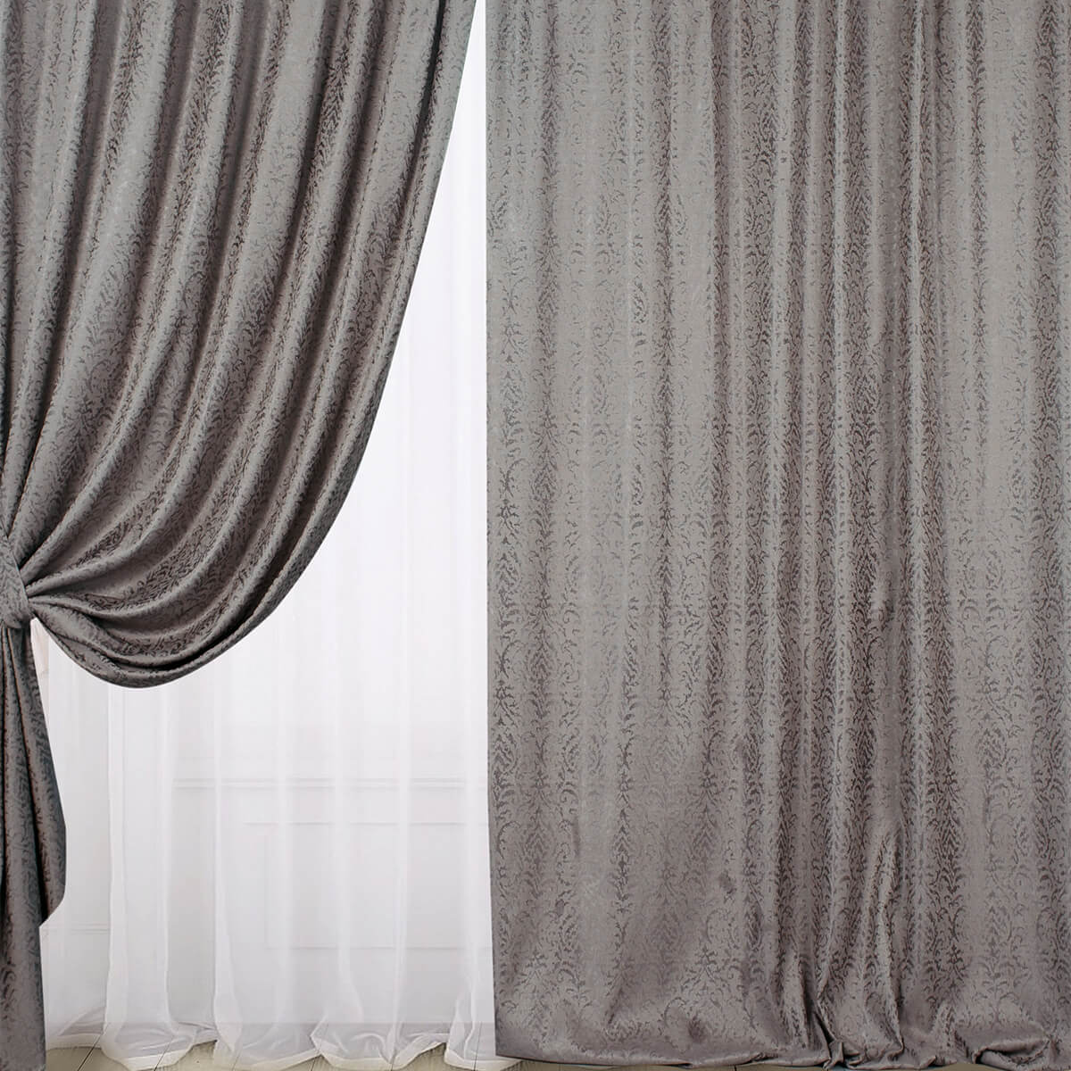 Шторы | ВИНТАЖ ГРАФИТОВЫЙ