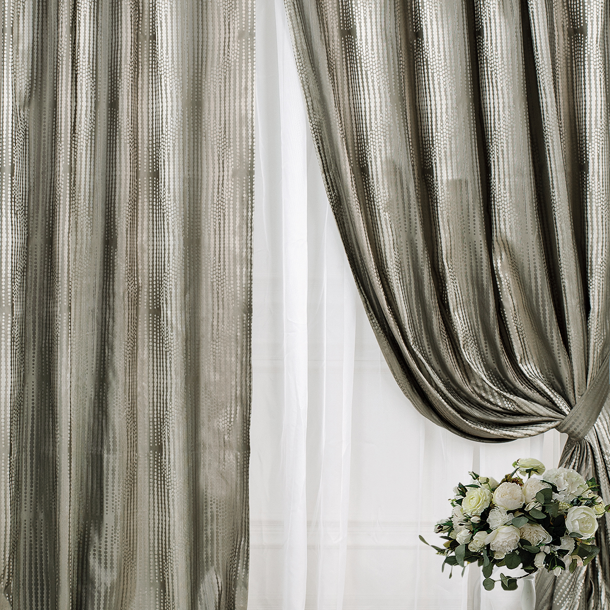 Шторы | ШТОРЫ ВИЛЬЯМ ОЛИВКОВЫЙ