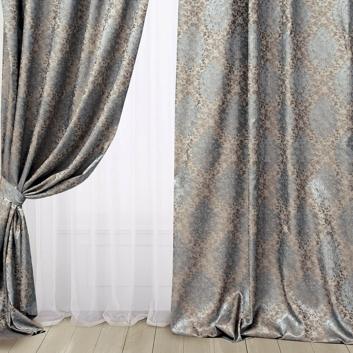 Шторы | ВЕРСАЛЬ СЕРЫЙ