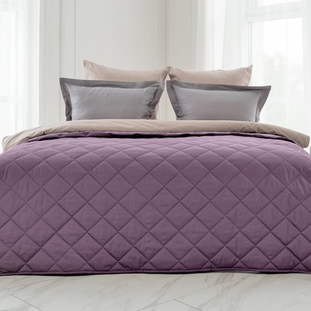 ПОКРЫВАЛО ХЛОПКОВОЕ ОДНОТОННОЕ МАКО-САТИН ВИОЛЕТ